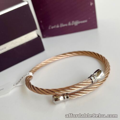 1st picture of Charriol * Bangle Celtic Bourse 04-201-00142-1 Rose Gold & Silver PVD Large For Sale in Cebu, Philippines