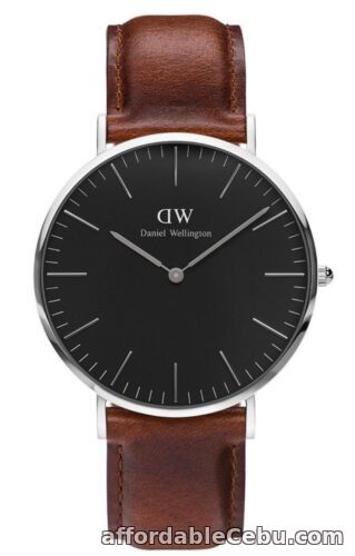 1st picture of Daniel Wellington Watch * DW00100130 Classic Black St Mawes 40MM Brown Leather For Sale in Cebu, Philippines