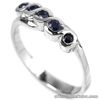 Natural SAPPHIRE Birthstone 925 STERLING SILVER RING S7.75