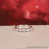 SALE‼️.43 CTW Diamond Half Eternity Ring 18k White Gold HE353 sep