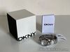 NEW! DKNY DONNA KARAN TOMPKINS SILVER DIAL STAINLESS STEEL LADIES WATCH $95 SALE