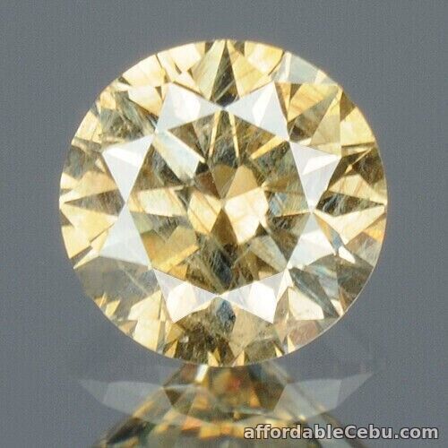 1st picture of 0.26 Carat NATURAL Very Light Yellow DIAMOND Loose Round 3.5x2.2mm I1 For Sale in Cebu, Philippines