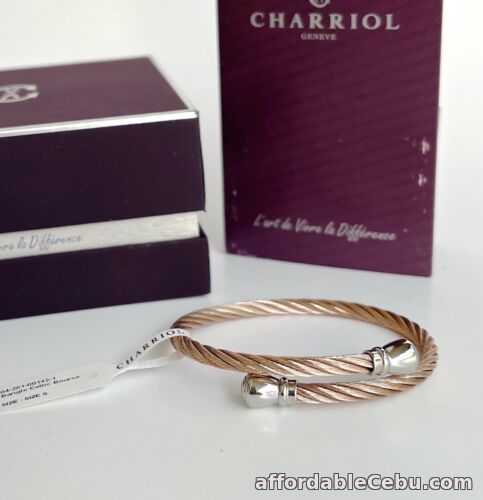 1st picture of Charriol * Bangle Celtic Bourse 04-201-00142-1 Rose Gold & Silver PVD Small For Sale in Cebu, Philippines