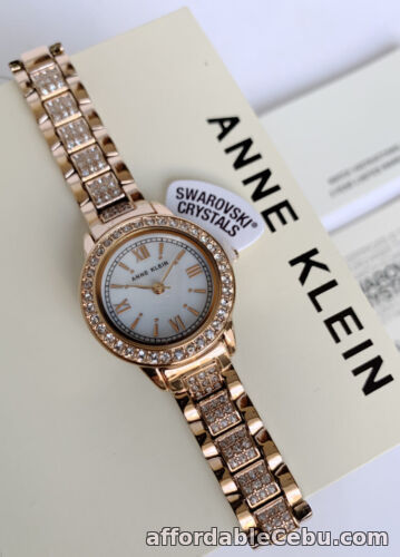 1st picture of Anne Klein Watch * 1492MPRG Swarovski Mother of Pearl Rose Gold Steel for Women For Sale in Cebu, Philippines