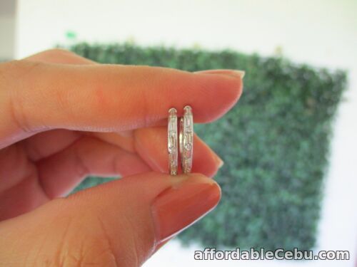 1st picture of .14 CTW Diamond Earrings 18k White Gold E295 sep For Sale in Cebu, Philippines