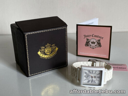 1st picture of NEW JUICY COUTURE SOCIALITE LADIES WHITE JELLY STRAP BRACELET WATCH $195 SALE For Sale in Cebu, Philippines