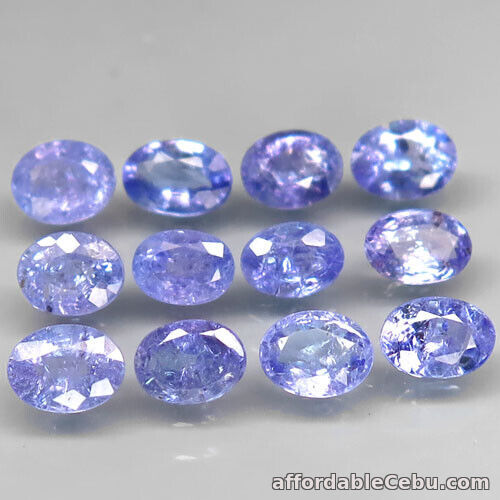 1st picture of 4.0 Cts 4x3to4.5x3.4mm 20pc Lot Natural Purplish Blue TANZANITE Oval for Setting For Sale in Cebu, Philippines