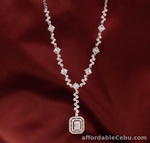 1st picture of 1.29 CTW Diamond Necklace 14k White Gold N99 (PRE-ORDER) For Sale in Cebu, Philippines