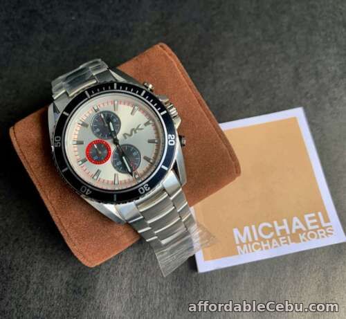 1st picture of Michael Kors Watch * MK8339 Lansing Chrono Silver Steel for Men COD PayPal For Sale in Cebu, Philippines