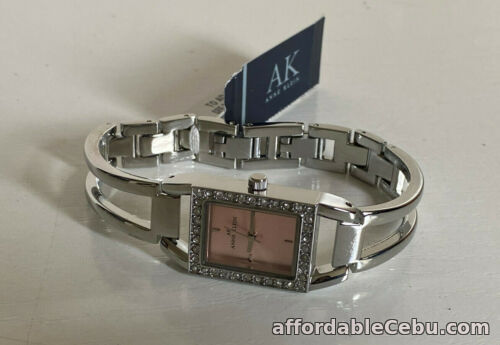 1st picture of ANNE KLEIN PINK FACE CRYSTALS ACCENTED SILVER-TONE BRACELET WATCH $85 SALE For Sale in Cebu, Philippines