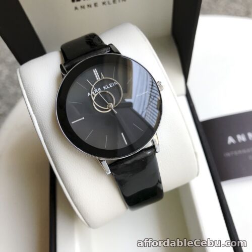 1st picture of Anne Klein Watch * 3261BKGY Black Gradient Patent leather Strap Women COD PayPal For Sale in Cebu, Philippines
