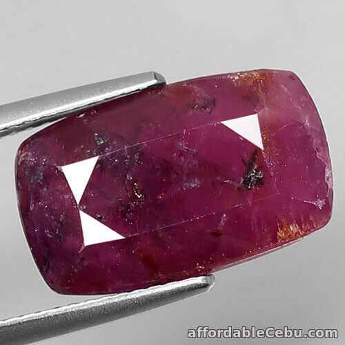 1st picture of 11.28 Carats NATURAL RUBY Purplish Red Loose Cushion 16.0x10.0x6.5mm UNHEATED For Sale in Cebu, Philippines