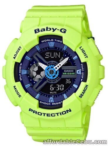 1st picture of Casio Baby-G * BA110PP-3A Punching Pattern Green Anadigi Watch COD PayPal For Sale in Cebu, Philippines