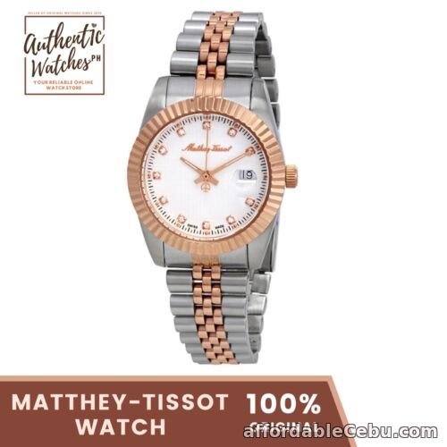 1st picture of Mathey-Tissot D810RA Mathey III Quartz Crystal White Dial 32mm Ladies Watch For Sale in Cebu, Philippines