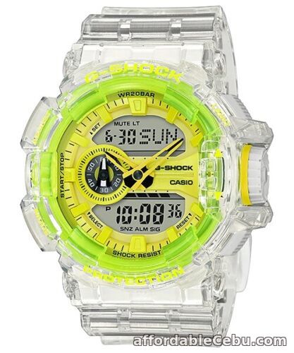 1st picture of Casio G-Shock * GA400SK-1A9 Skeleton Yellow Clear Resin Watch Ivanandsophia For Sale in Cebu, Philippines