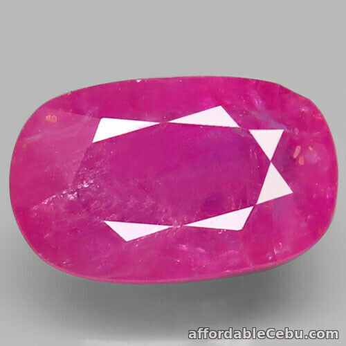 1st picture of 2.15 Carats 9x5.6mm Natural Pinkish Red RUBY Loose Africa Cushion For Sale in Cebu, Philippines