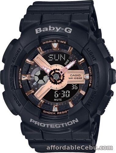 1st picture of Casio Baby-G * BA110RG-1A Anadigi Rose Gold & Black Watch for Women For Sale in Cebu, Philippines