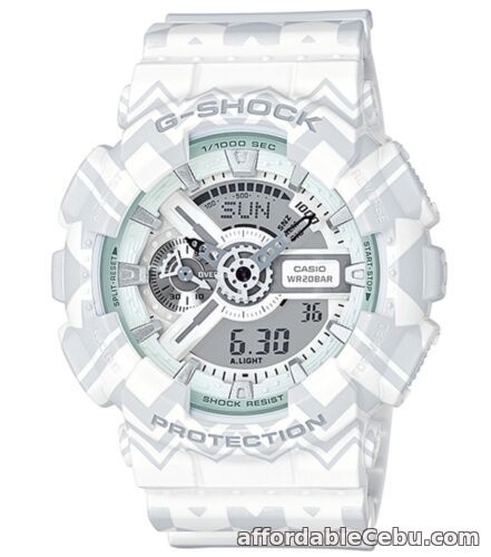 1st picture of Casio G Shock * GA110TP-7A Anadigi Gshock Watch Tribal Pattern White COD PayPal For Sale in Cebu, Philippines