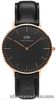 Daniel Wellington Watch * DW00100139 Classic Black Sheffield 36MM Black Leather