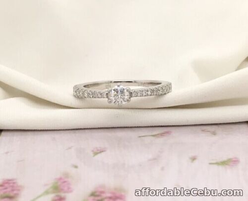 1st picture of .49 CTW Diamond Engagement Ring PLATINUM ER600 sep For Sale in Cebu, Philippines