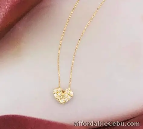 1st picture of SALE‼️.10 Carat Diamond Yellow Gold Necklace 18k JS56N sep For Sale in Cebu, Philippines