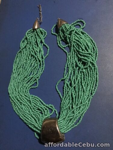 1st picture of Imported Chunky Teal Green Necklace For Sale in Cebu, Philippines