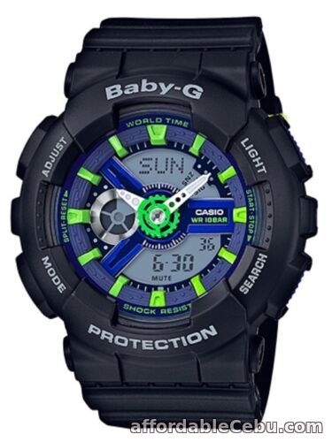 1st picture of Casio Baby-G * BA110PP-1A Punching Pattern Black Anadigi Watch COD PayPal For Sale in Cebu, Philippines