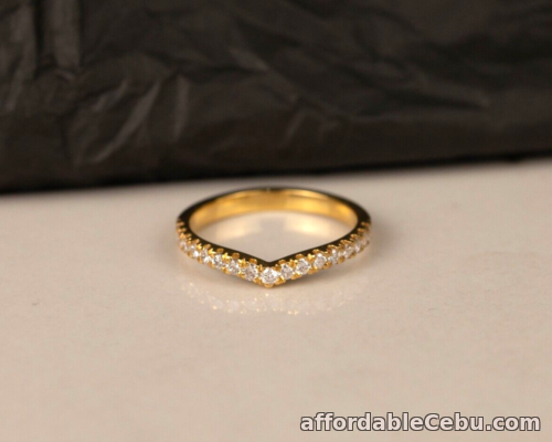 1st picture of SALE‼️.34 CTW Diamond Half Eternity Ring 18k Yellow Gold HE361 sep For Sale in Cebu, Philippines