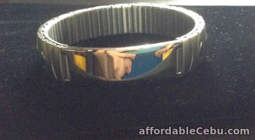 1st picture of IMPORTED SILVER STAINLESS  UNISEX STRETCHED BRACELET For Sale in Cebu, Philippines