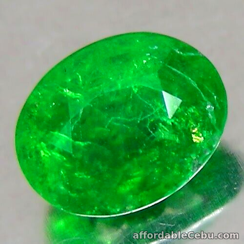 1st picture of 1.48 Carat Natural GREEN TSAVORITE GARNET 7.4x5.8x4.1mm Oval Loose Tanzania For Sale in Cebu, Philippines