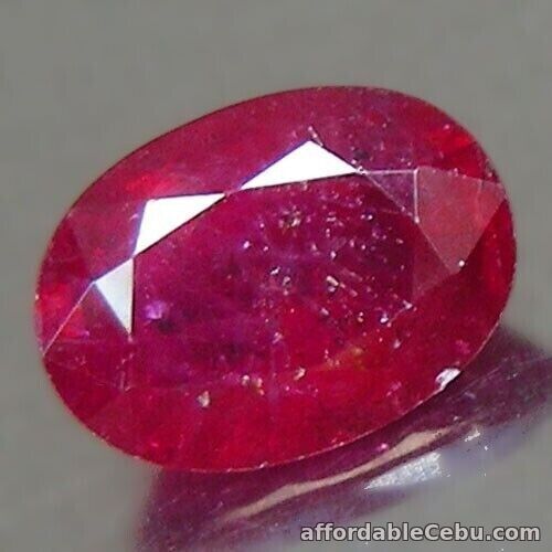 1st picture of 1.23 Carats Natural Red RUBY Loose Mozambique, Africa Oval Facet 7.5x5.40x3.60mm For Sale in Cebu, Philippines