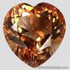 8.43 Carats NATURAL Imperial Champagne TOPAZ Brazil Heart 12.7x12.0x8.0mm Loose