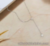 SALE‼️.13 CTW Diamond Necklace 18k White Gold N92W sep