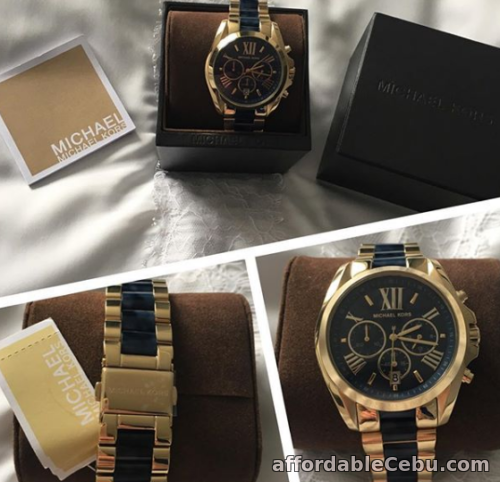 1st picture of Michael Kors Bradshaw Two-tone Blue Chronograph Watch 43mm For Sale in Cebu, Philippines