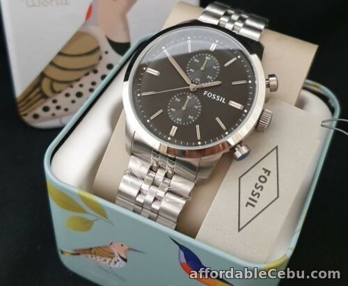 1st picture of Fossil Townsman Watch Silver-tone FS4784 For Sale in Cebu, Philippines