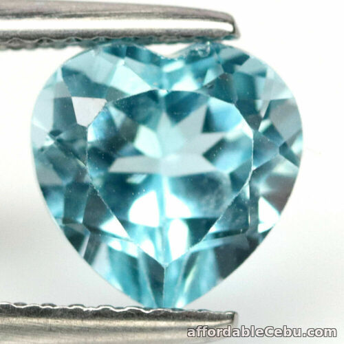 1st picture of 2.61 Carats NATURAL Light Blue TOPAZ for Jewelry Setting 8.2mm Heart Shape For Sale in Cebu, Philippines