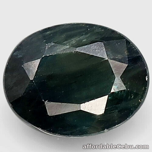 1st picture of 2.68 Carats Natural SAPPHIRE 9.0x7.0mm Greenish Blue Loose Oval Africa Heated For Sale in Cebu, Philippines