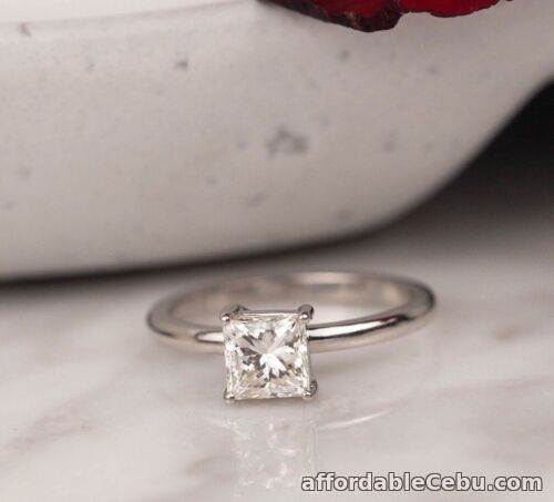 1st picture of SALE‼️1.01 Carat Princess Cut Diamond Engagement Ring PLATINUM ER642 For Sale in Cebu, Philippines
