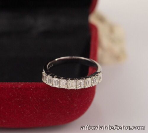 1st picture of SALE‼️1.00 CTW Diamond Half Eternity Ring PLATINUM HE324 For Sale in Cebu, Philippines