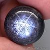 24.65 Carats Natural Black SAPPHIRE Round Cabochon Loose UNHEATED 15.5x15.5x9mm