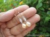 Sterling Silver - Crystal Freshwater Pearl Drop 3.5g - Dangle Earrings