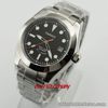 Parnis 40mm Luminous Black Dial Sapphire Glass Automatic Date Wrist Watch 2559