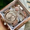 Michael Kors Parker Chronograph Watch + Bangle Set