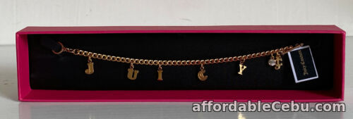 1st picture of NEW! JUICY COUTURE RANSOM NOTE GOLD-TONE BRACELET W/ CHARMS SET $68 SALE For Sale in Cebu, Philippines