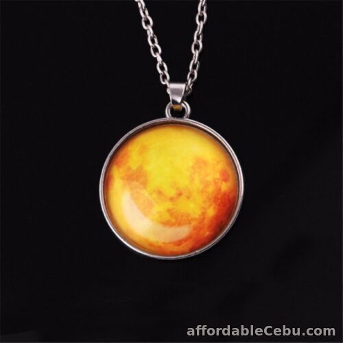 1st picture of Moon Necklace Round Glow in the Dark Necklace (Yellow) For Sale in Cebu, Philippines