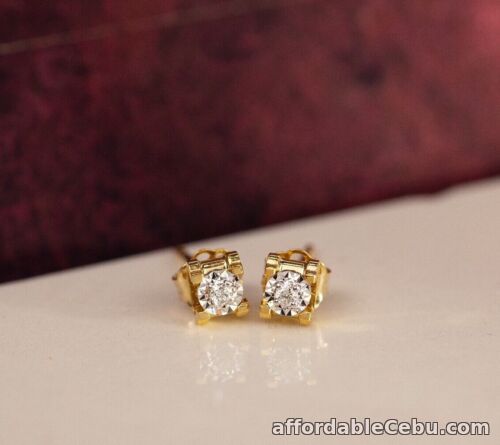 1st picture of SALE‼️.034 CTW Diamond Earrings Twotone Gold Earrings JS52E-YG sep For Sale in Cebu, Philippines