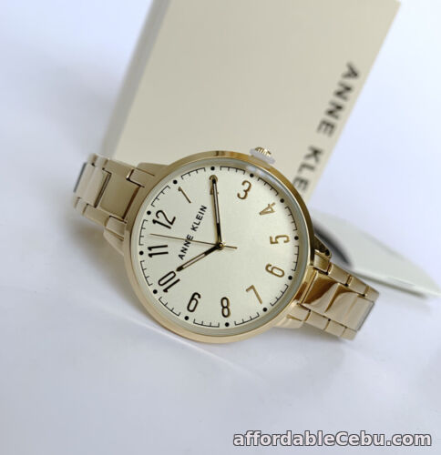 1st picture of Anne Klein Watch * 3618CHGB Easy to Read Dial Gold Steel Watch for Women For Sale in Cebu, Philippines