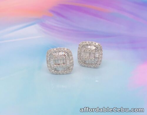 1st picture of .78 CTW Diamond Earrings 18k White Gold E350 sep “SP” (PRE-ORDER) For Sale in Cebu, Philippines