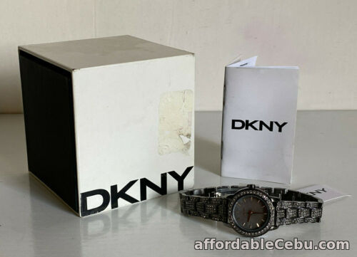 1st picture of NEW! DKNY DONNA KARAN GUNMETAL GLITZ CRYSTALS BRACELET WATCH NY8684 $195 SALE For Sale in Cebu, Philippines