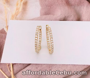 1st picture of SALE‼️.50 CTW In & Out Diamond Loop Earrings 18k Yellow Gold E703Y (PRE-ORDER) For Sale in Cebu, Philippines